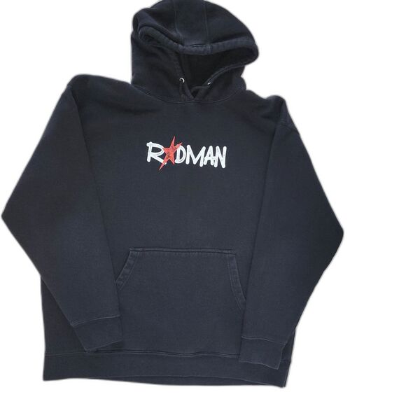 Rodman Apparel Dennis Rodman Basketball Black Hoodie Sweatshirt Sz 2XL - Picture 1 of 7